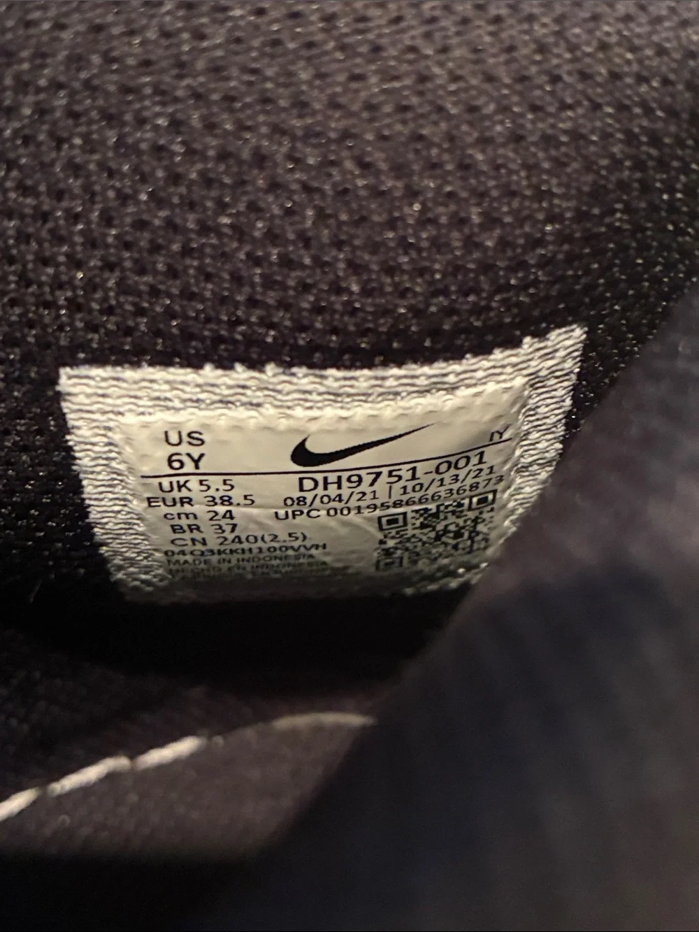 Nike Dunk High (GS) ANTHRACITE/White/Black Venom , DH9751-001 2022 Size 6Y